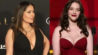 Big Tits Battle: Salma Hayek Vs Kat Dennings