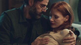 : Jessica Chastain groped by Oscar Issac #2