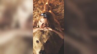 : Sydney Sweeney on a bearskin Rug #2