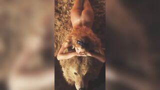 : Sydney Sweeney on a bearskin Rug #4