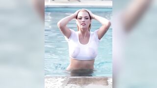 : Kate Upton Dramatic Pool Exit In HD #1