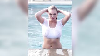 : Kate Upton Dramatic Pool Exit In HD #3