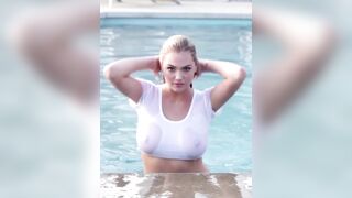 : Kate Upton Dramatic Pool Exit In HD #4