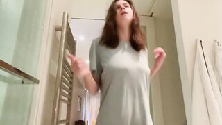 : Alexandra Daddario slow-mo YouTube GIF #2