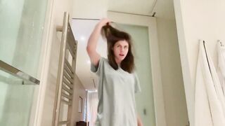 : Alexandra Daddario slow-mo YouTube GIF #4