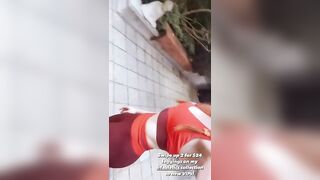 : Madelaine Petsch in red and maroon spandex #2