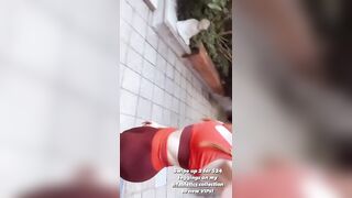 : Madelaine Petsch in red and maroon spandex #3