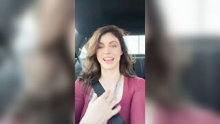 : Alexandra Daddario Porsche IG Clip #4