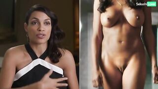 : Rosario Dawson Dressed vs Undressed #4