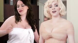 : Big natural tit battle: Kat Dennings vs Billie Eilish #4