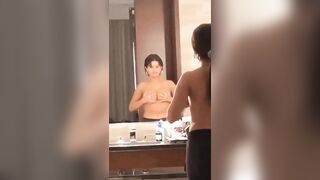 : Selena Gomez groping her tits #2