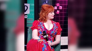 : Christina Hendricks flaunts her busty cleavage #2