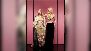 : Elle Fanning pretending to go down on her stylist, of all people. What is your reading of this? #4