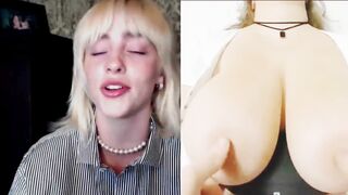 : I could spend hours and hours just squeezing and playing with Billie Eilish's big fat tits just like this. #4