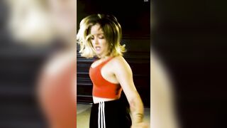 JoJo Levesque shows of her bounce