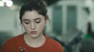 Horny Natalia Dyer doing whatever she can to get off