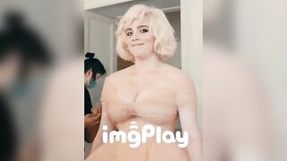 Sorry for the fucking watermark, but you can still watch Billie's goddess boobs.