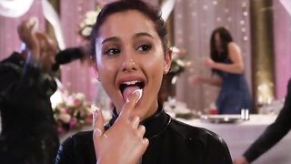 : Ariana Grande licking your cum off her hands after she gives you a handjob #1