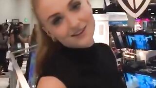 Sophie Turner acting like that can get anyone instantly hard.