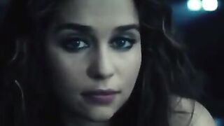 What would you do if Emilia Clarke gave you this look and did this to you under the table?