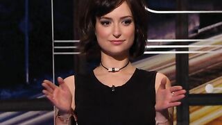 Milana Vayntrub showing you her preferred size…