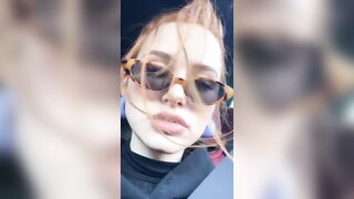 : I wanna climax on Madelaine Petsch's glasses so she could get her world painted to white. #2