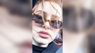 : I wanna climax on Madelaine Petsch's glasses so she could get her world painted to white. #4