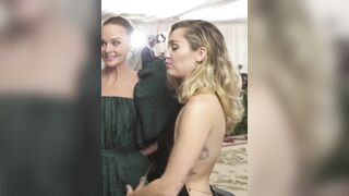 : Miley Cyrus showing her sexy back #3