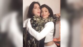 Kylie jenner and kendall jenner sharing sisterly love