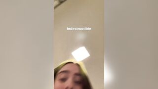 Why does Billie Eilish keep posting videos of her slapping her tits?