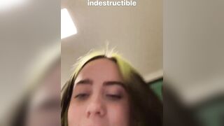 : Why does Billie Eilish keep posting videos of her slapping her tits? #2