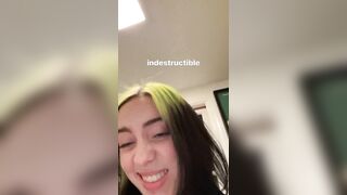 : Why does Billie Eilish keep posting videos of her slapping her tits? #3