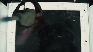 : Lucky extra gets to dry hump Margot Robbie in booty shorts in Suicide Squad #3