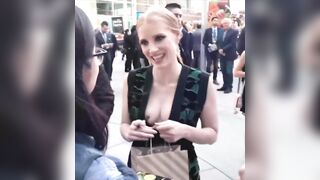 : Even a pencil couldn't resist jessica chastain boobs #2