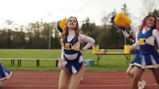 : Madelaine Petsch flashes her hips in front of everyone with knowing she makes all the boys in the stands hard. #1