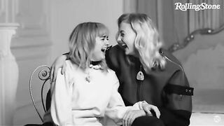 : Maisie Williams and Sophie Turner joking about a "huge growth in Sophie" #4