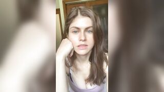 : I want to facefuck Alexandra Daddario until she's drooling all over those tits #1