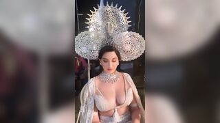 : Cant control when NORA FATEHI post her huge boobs #4