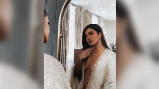 : Priyanka Chopra admiring her dress one more time before taking it off for you #3