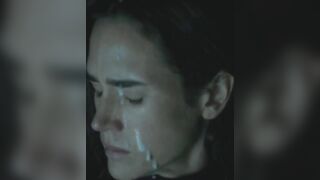 : In the movie Shelter (2014), Jennifer Connelly is depicted getting a cumshot straight to face #2