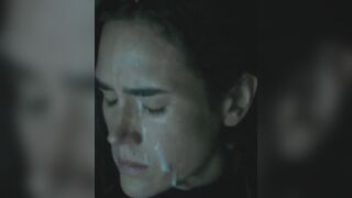 : In the movie Shelter (2014), Jennifer Connelly is depicted getting a cumshot straight to face #3