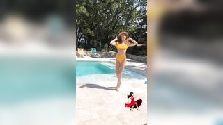 : Olga Kurylenko bikini dance #4