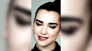 Dua Lipa's face and lips for one minute straight.