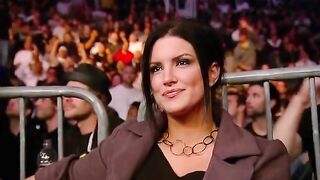 Gina Carano doing her sexy little lip bite is hot