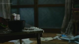 Japanese babe Sakura Ando sleeping. Would you want to wake her up by cumming on her ass?