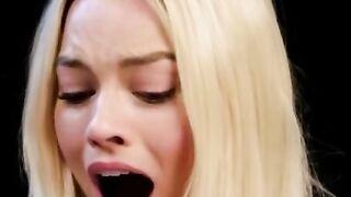 : Margot Robbie's beautiful face when you put it in her ass #4