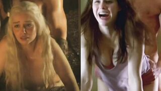 : Emilia Clarke o Alexandra Daddario, who is hotter to be taken from behind? #3