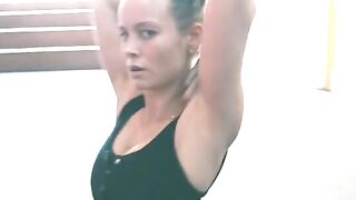 : Brie Larson making us hard through her tights in her new dance video #4