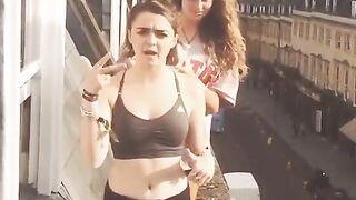 : Maisie Williams getting wet #2