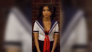 Brenda Song dressed like an Asian schoolgirl is such a captivating sight